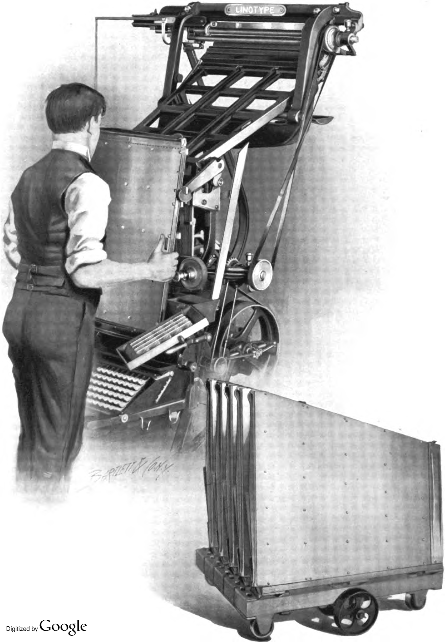 The Mergenthaler Linotype issued this publication along with the release of the Model 5