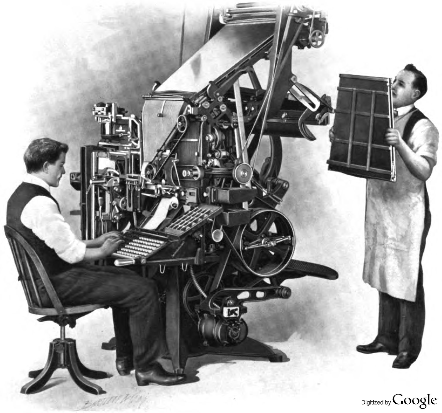 The Mergenthaler Linotype issued this publication along with the release of the Model 5