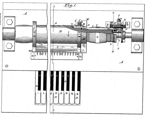 Patent 328,960 for a matrix making machine