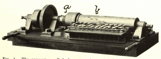 A machine commonly mistaken as developed by Mergenthaler