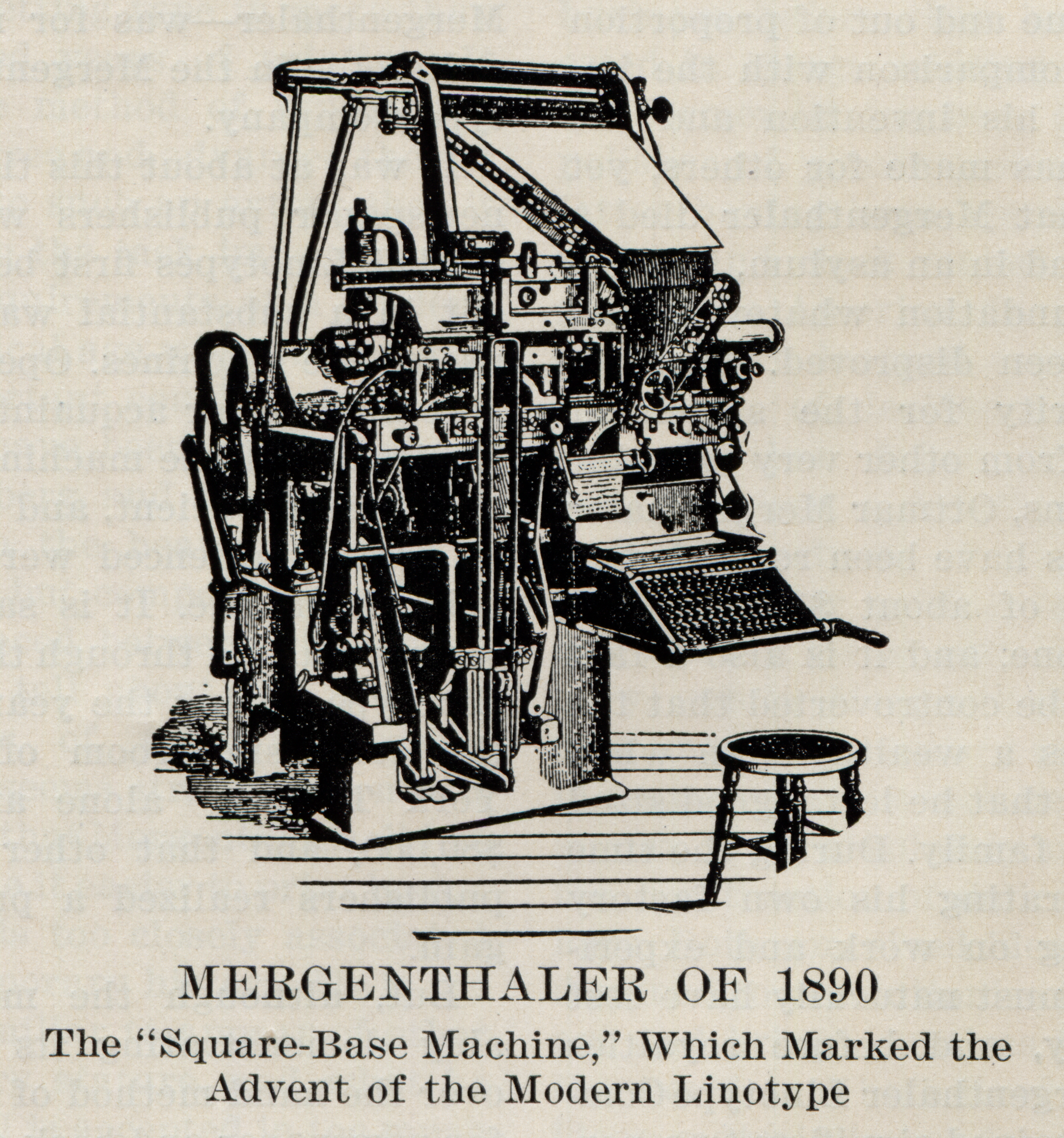 The 'New' Linotype from 1890.